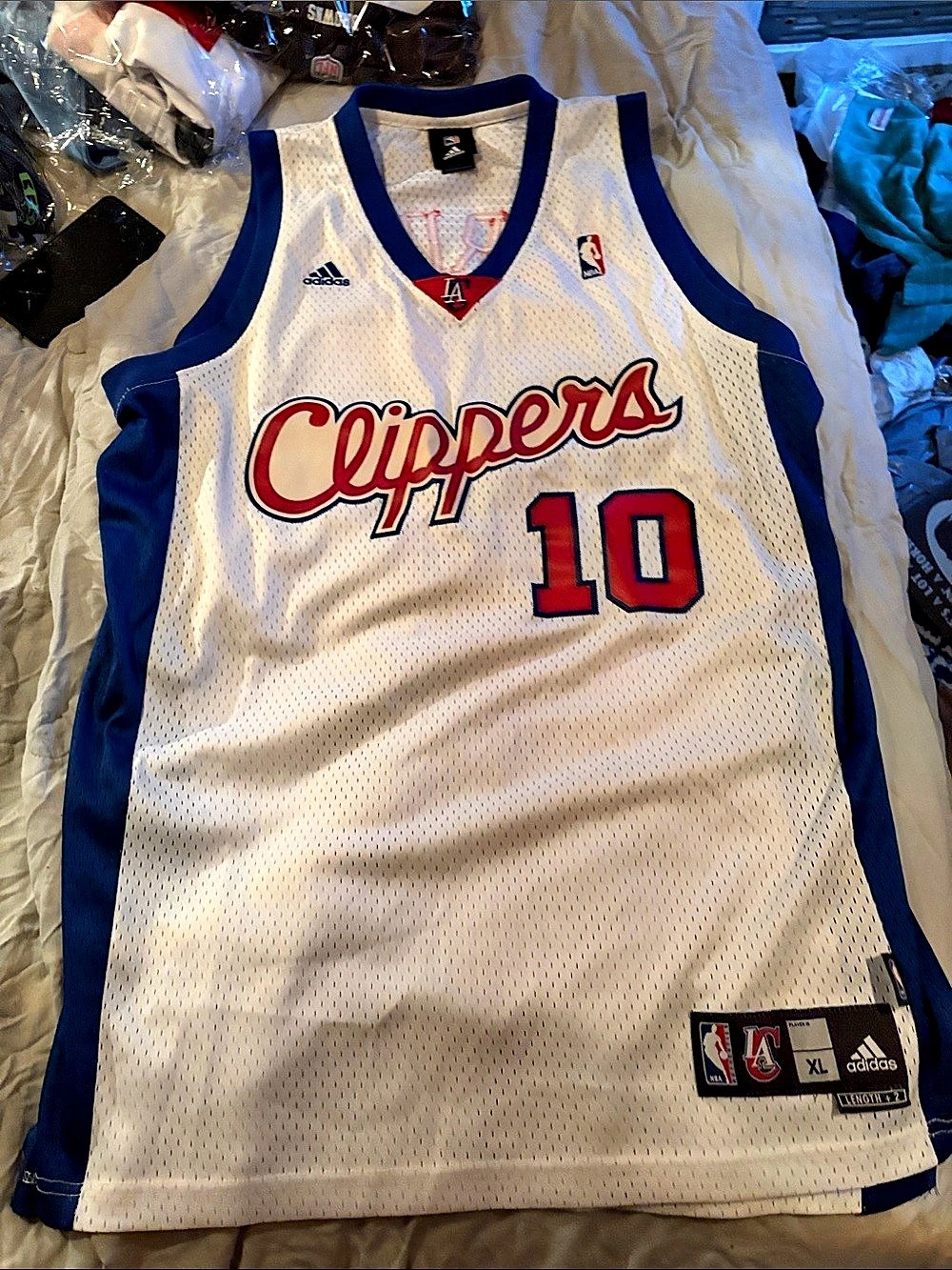 adidas Los Angeles Clippers Eric Gordon #10 Adidas Swingman Jersey Men's White &